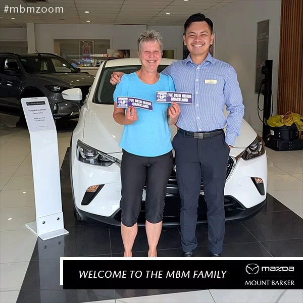 Anne with her new Mazda CX-3